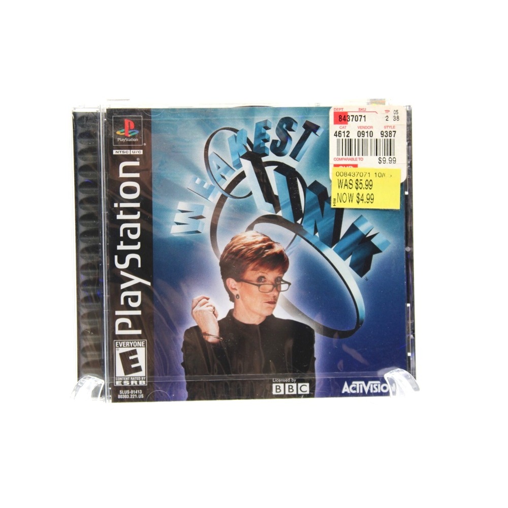 PS1 Weakest Link 2001 NEW PlayStation 1 PSX ActiVision NIB Sealed